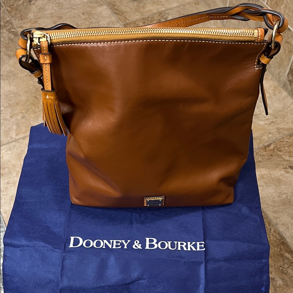GREAT DEAL - Reduced! Dooney & Bourke Camel Smooth Leather Shoulder Bag